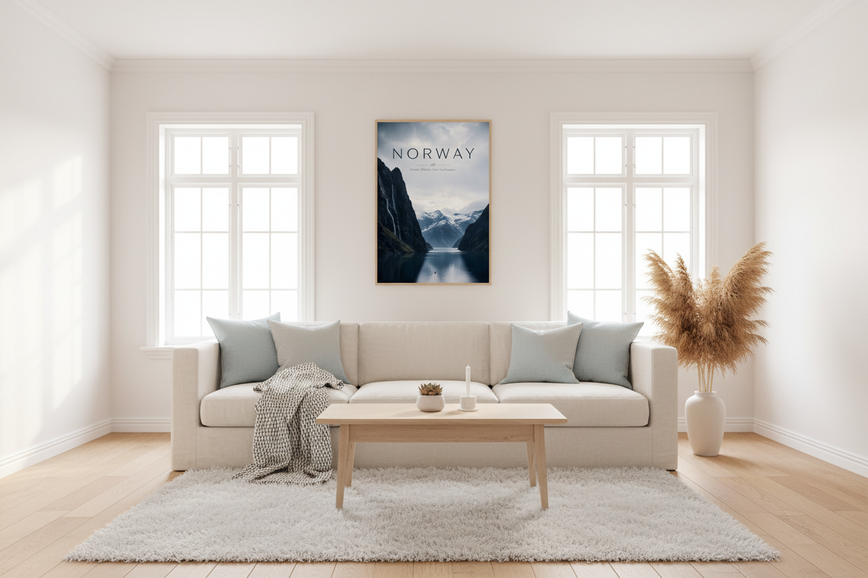 Nordic Wall Art Ideas for Calm, Beautiful Living Rooms