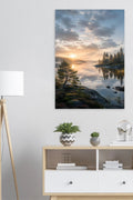 Nordic Stillness Wall Art Print – Scandinavian Lake – premium Scandinavian wall art