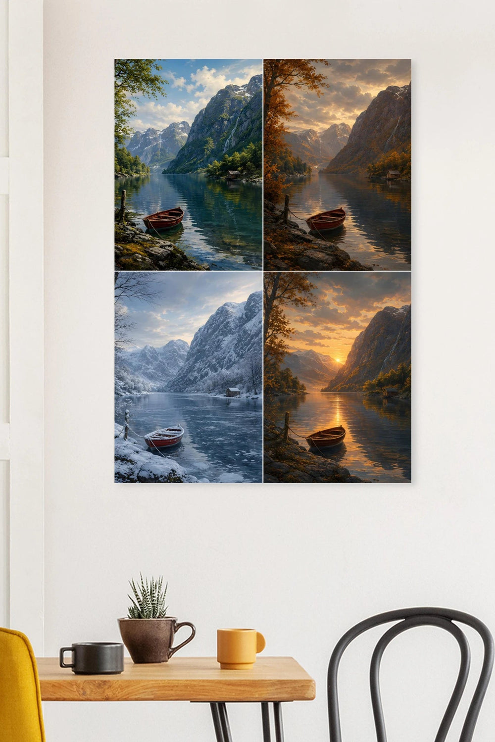 Rowboat on the Fjord