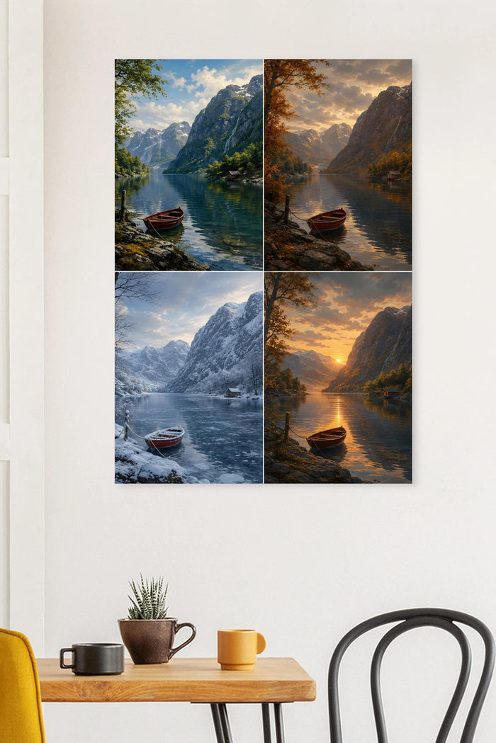Rowboat on the Fjord