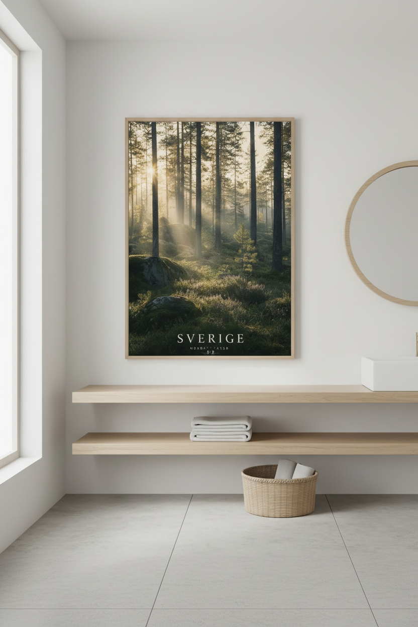 Nordic landscape wall art from Keithens