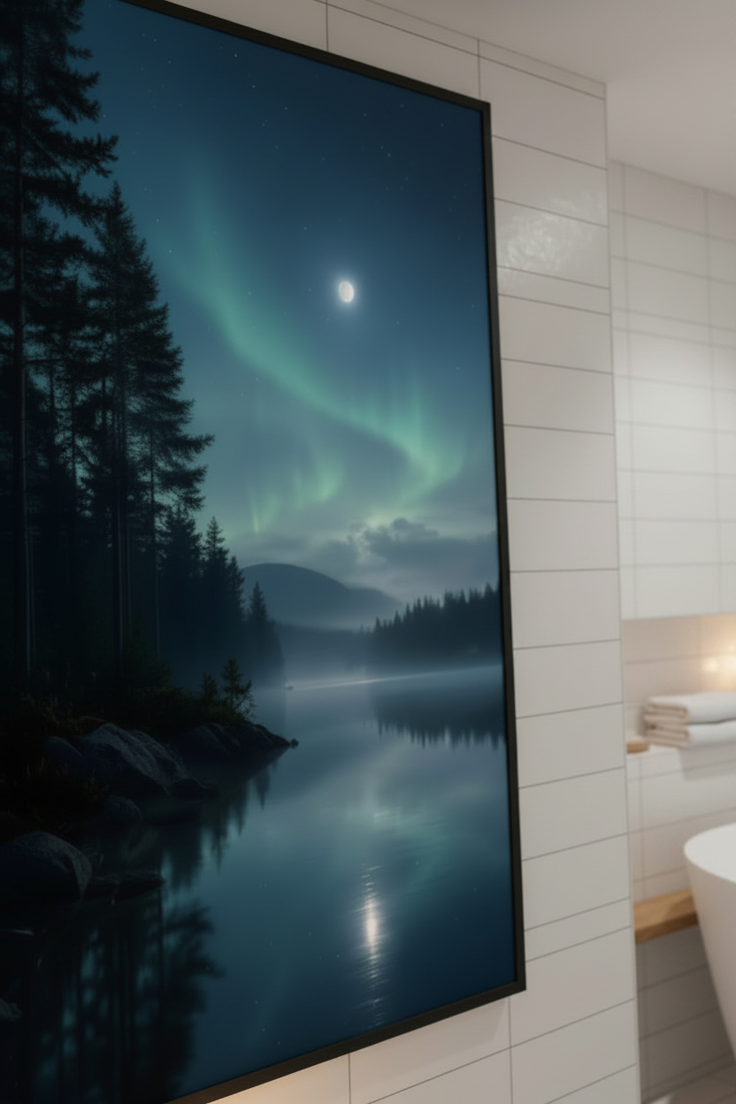 Moonlit Nordic Landscape