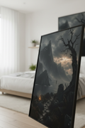 Stormbound Fjord Wall Art Print – Scandinavian Landscape – premium Scandinavian wall art